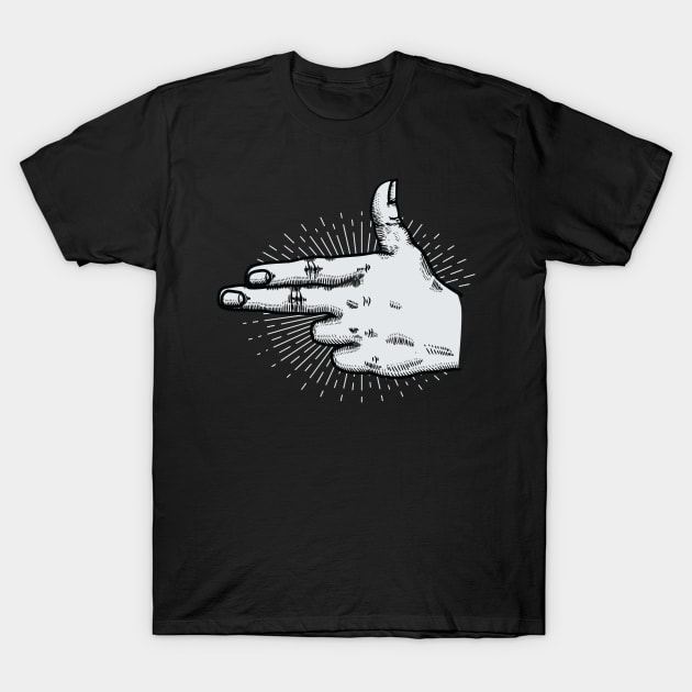 hand gun T-Shirt by cithu09